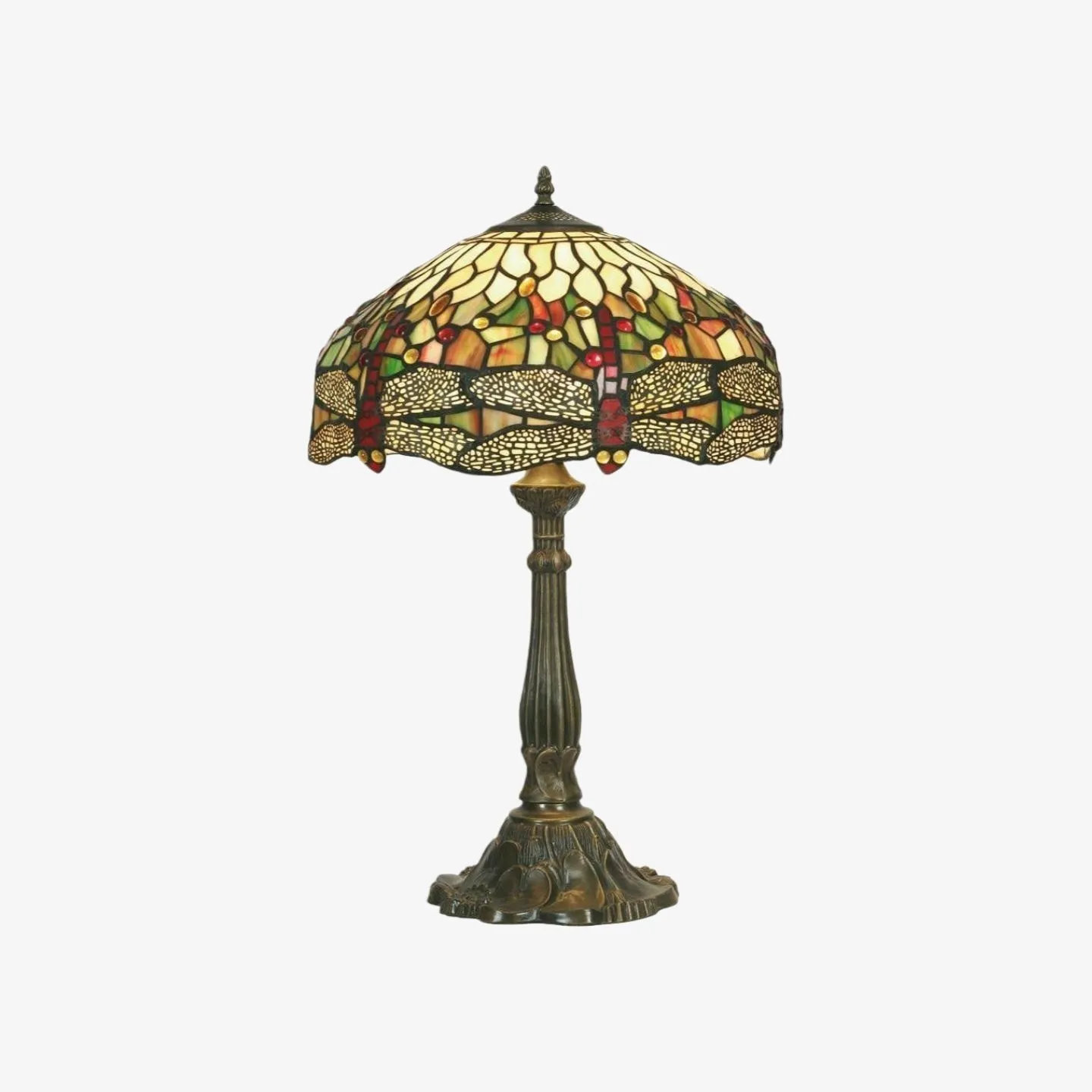 TF Harken Decorative Jewel Table Lamp - Stunning Glass Design Perfect for Bedroom or Living Room KL1898