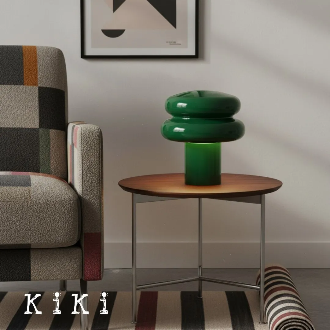 Orra Mushroom Glass Table Lamp - Gentle Colorful Table Light for Relaxing Ambience KL1563