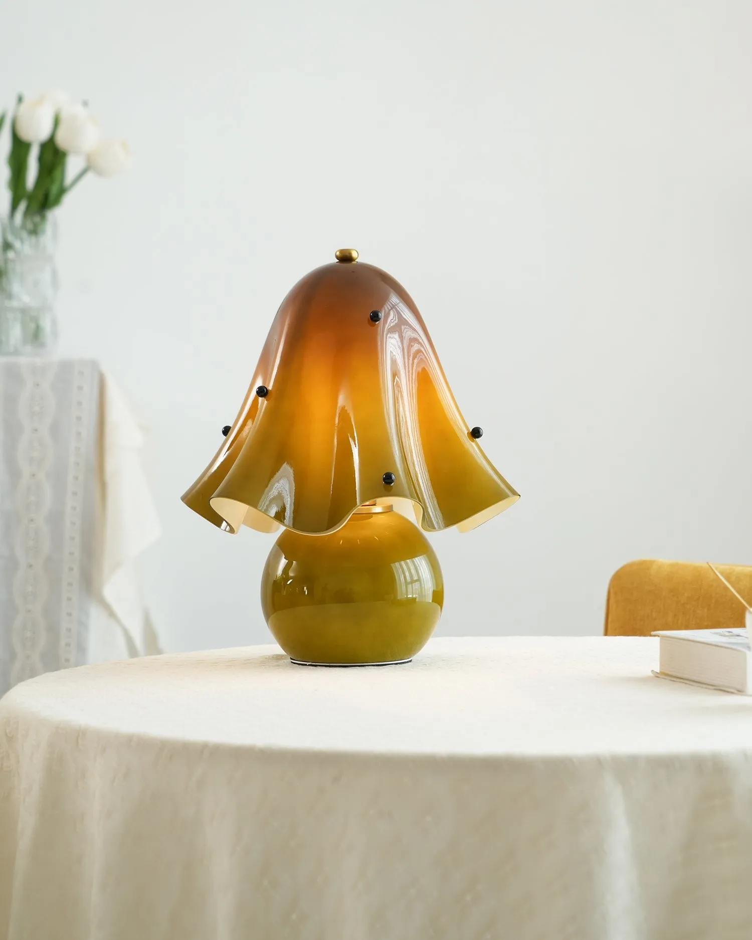 Bellina Decorative Table Lamp - Sculptural Bell Flower Shape KL1451