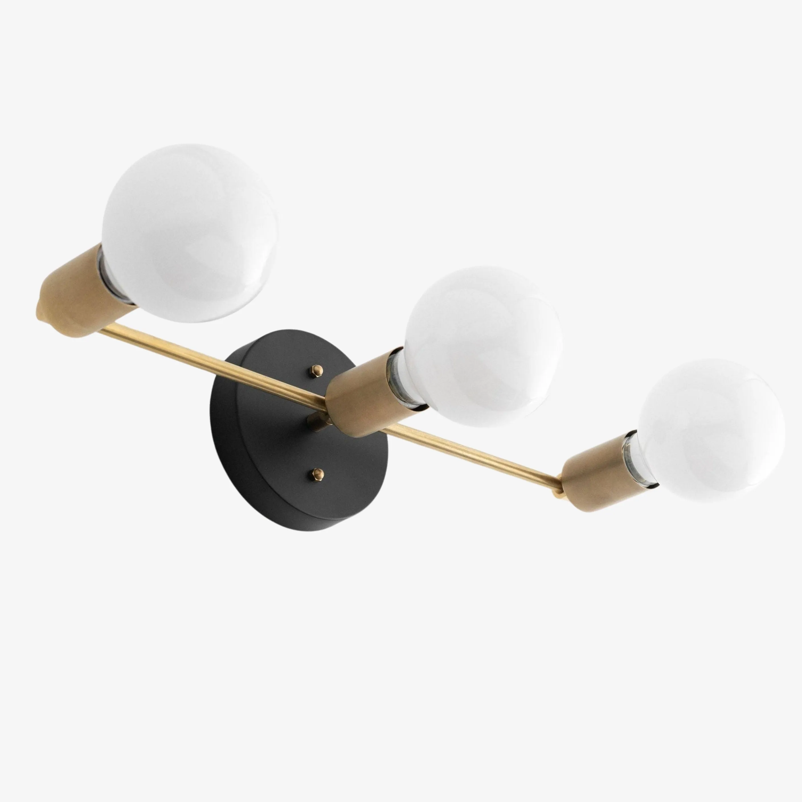 Glorica Glass Mid Century Modern Vanity Light - 3 Light Wall Fixture KL1527