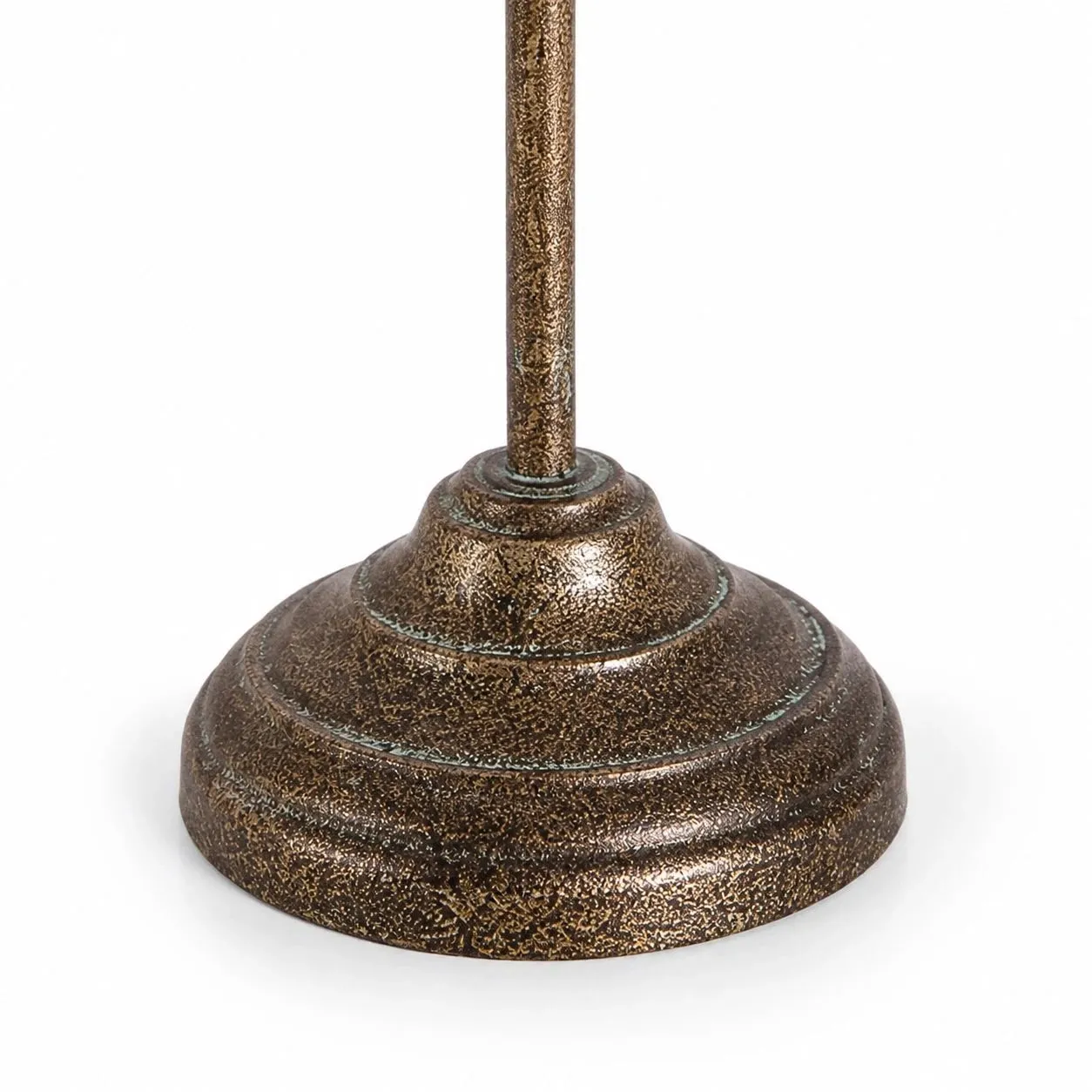 Vintage Brass Wheat Floor Candle Holder