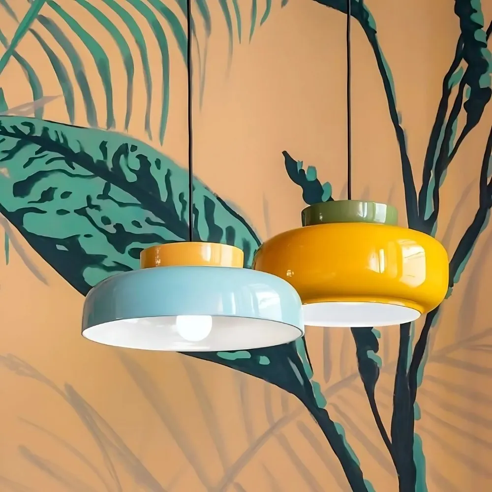 Modern Colorful Ceramic Shade Pendant Light KL1103