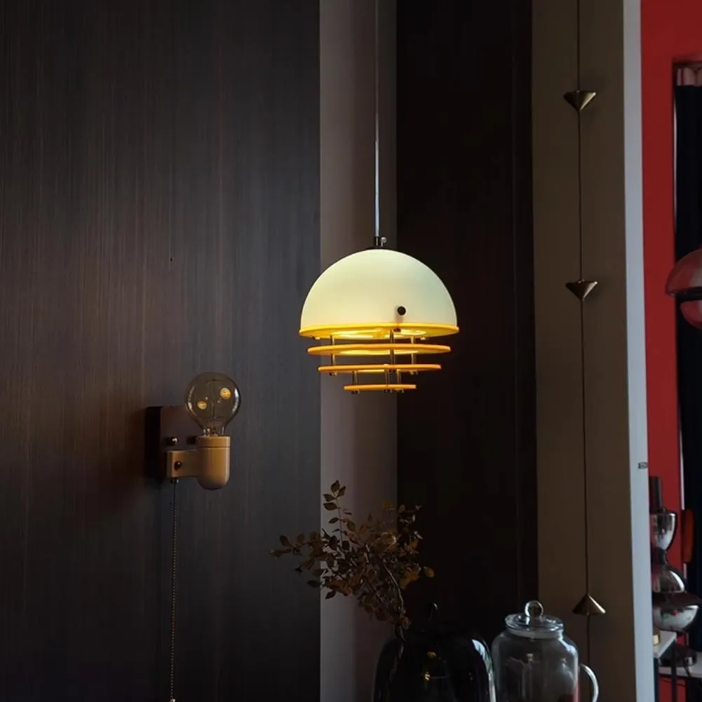 Sunset Pendant Light - Medieval Bauhaus Orange Orb Pendant Light KL880