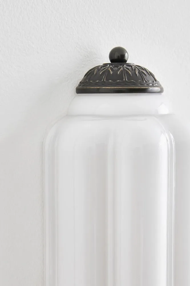 Eloise Long Pumpkin Retro Glass Recessed Wall Lamp KL857