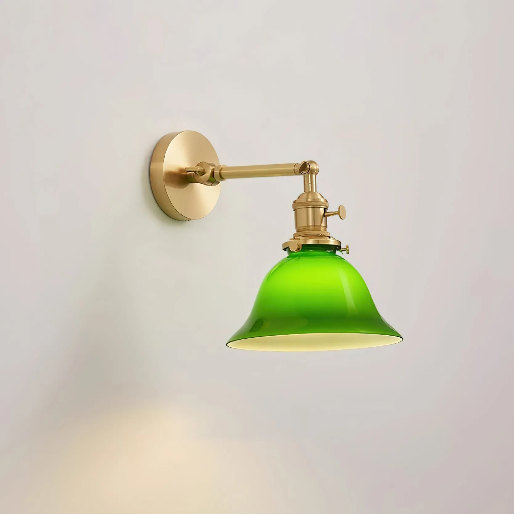 Personalized Green Bell-Shaped Wall Lamp KL409