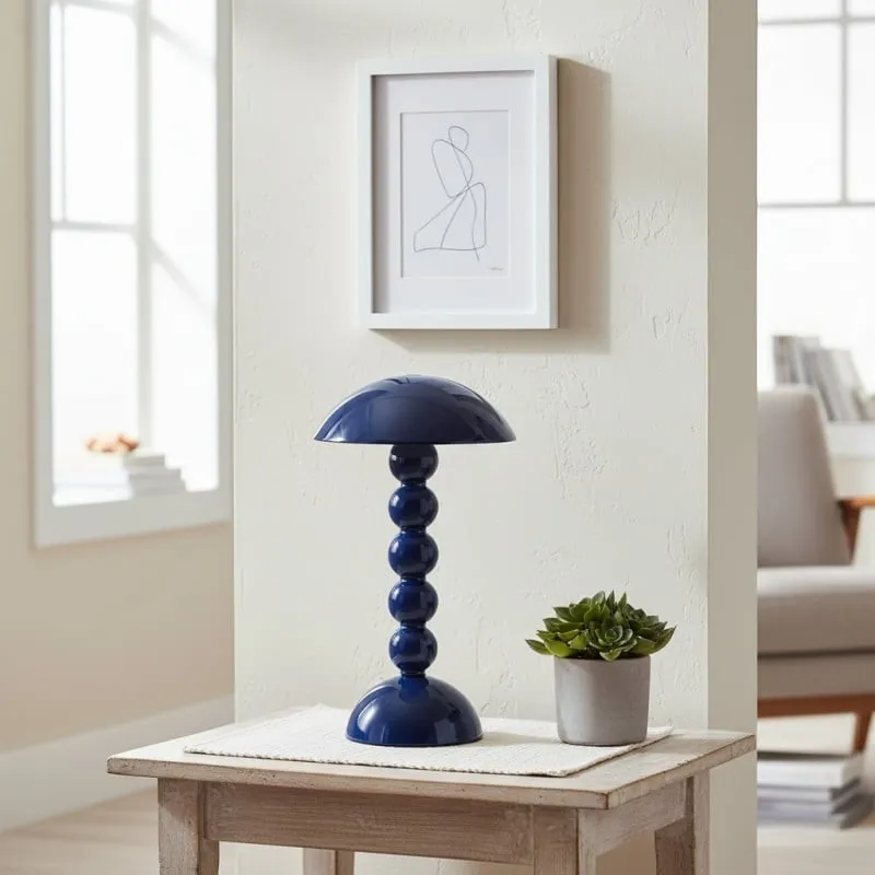 Modo LED Table Lamp - Orb-Stacked Base Mushroom Shade Perfect for Living Room or Bedroom KL1653