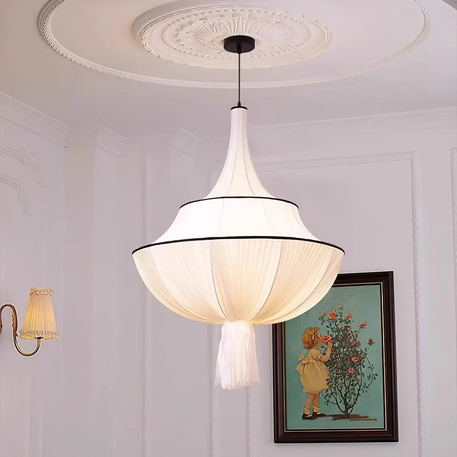 Fabric Art Decorative Pendant Lamp KL483
