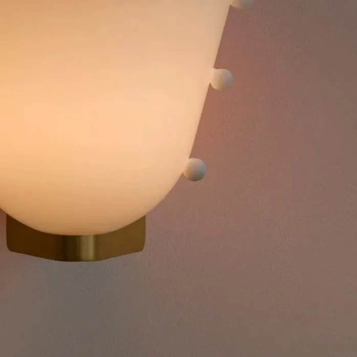 Bellina Decorative Art Glass Wall Lamp - Modern Gemma Wall Sconce for Bedroom and Entryway KL2329