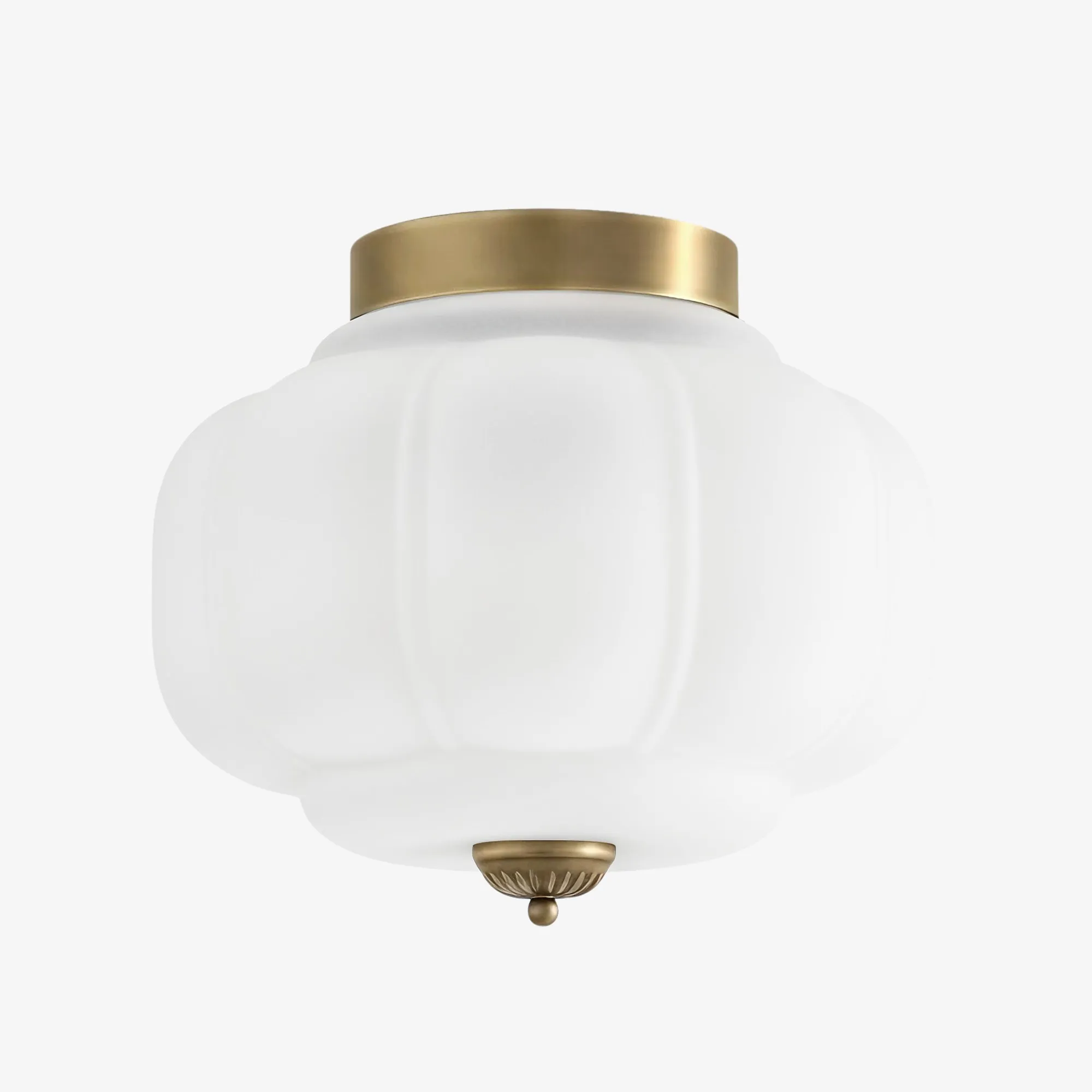 Eloise Pumpkin Inspired Retro Design Glass Ceiling Light - Accent Lighting for Living Room KL1393