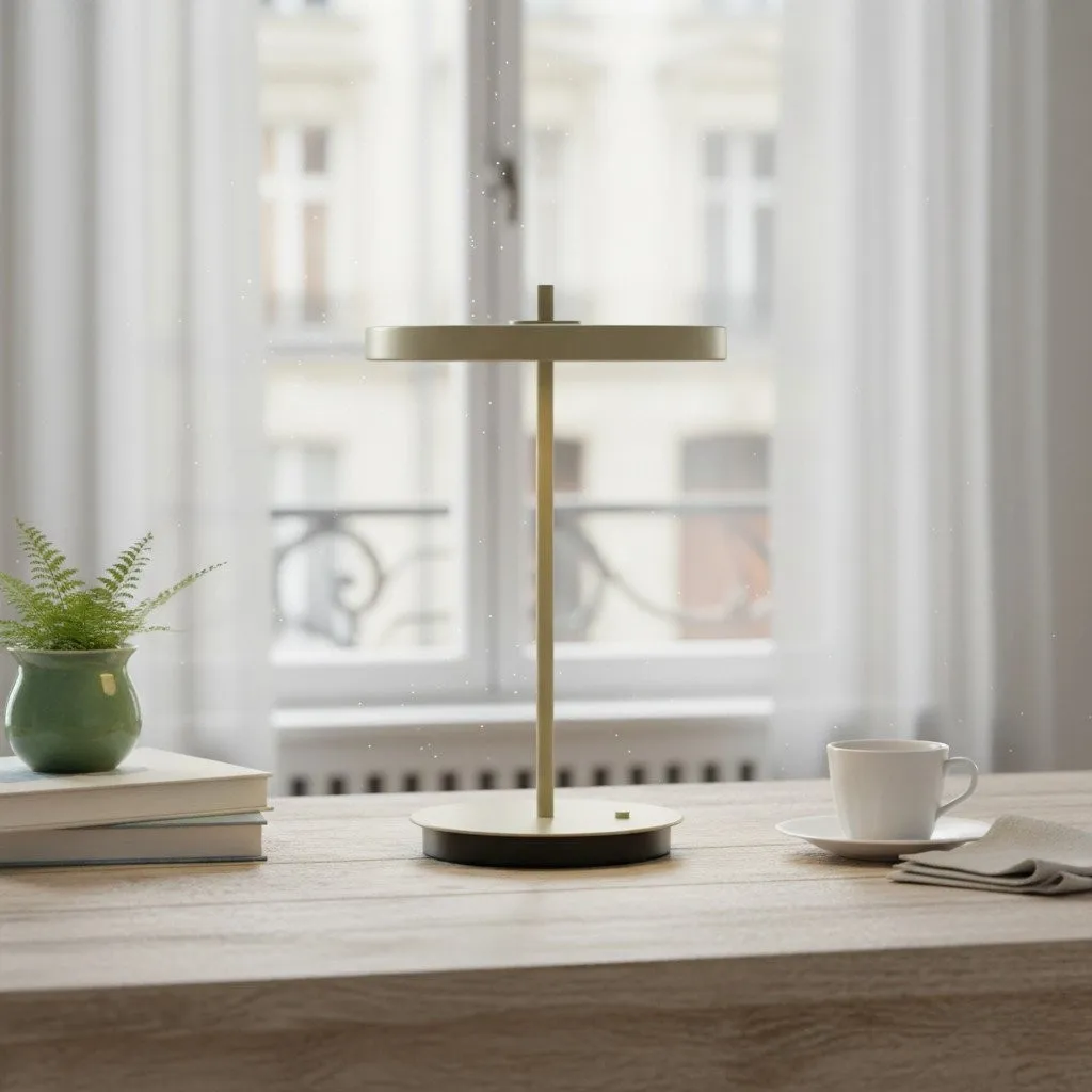 Astris Modern Minimalist Metal Table Lamp for Living Room and Office KL2142