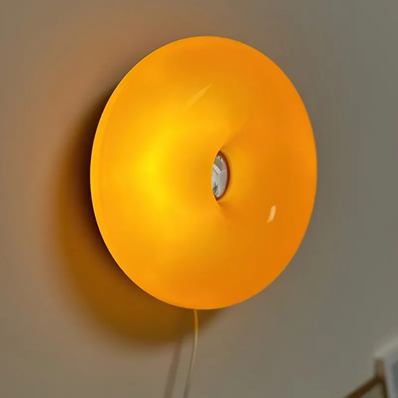 Bauhaus Inspired Round Table Lamp - Donut Glass Wall Light for Home Styling KL25