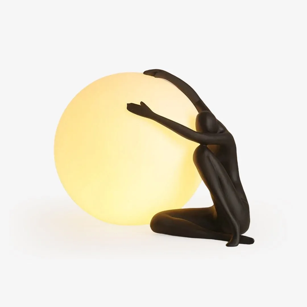 Humanoid Ball Holding Table Lamp KL204