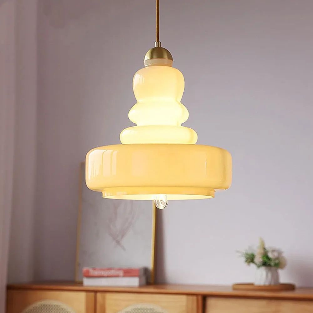 Mid Century Modern Gourd Glass Pendant Light KL132