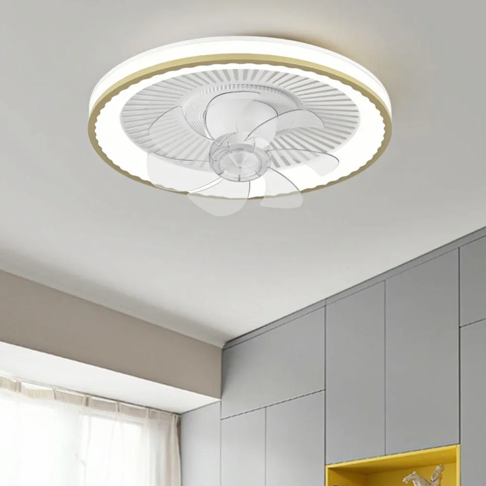 Modern Round Led Low Profile Ceiling Fan Light KL938