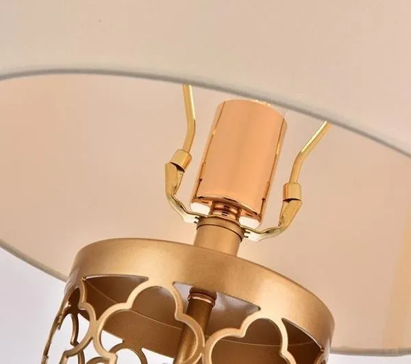 Openwork Metal Table Lamp