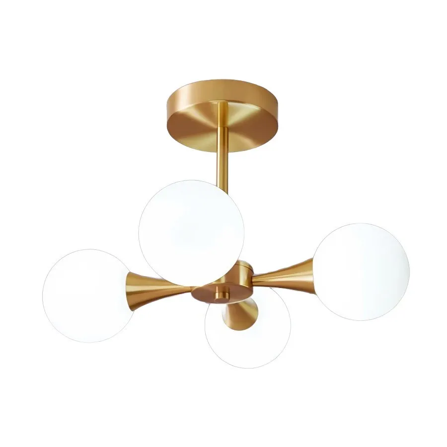Mid Century Metal Multi Heads Globe Ceiling Lamp KL90