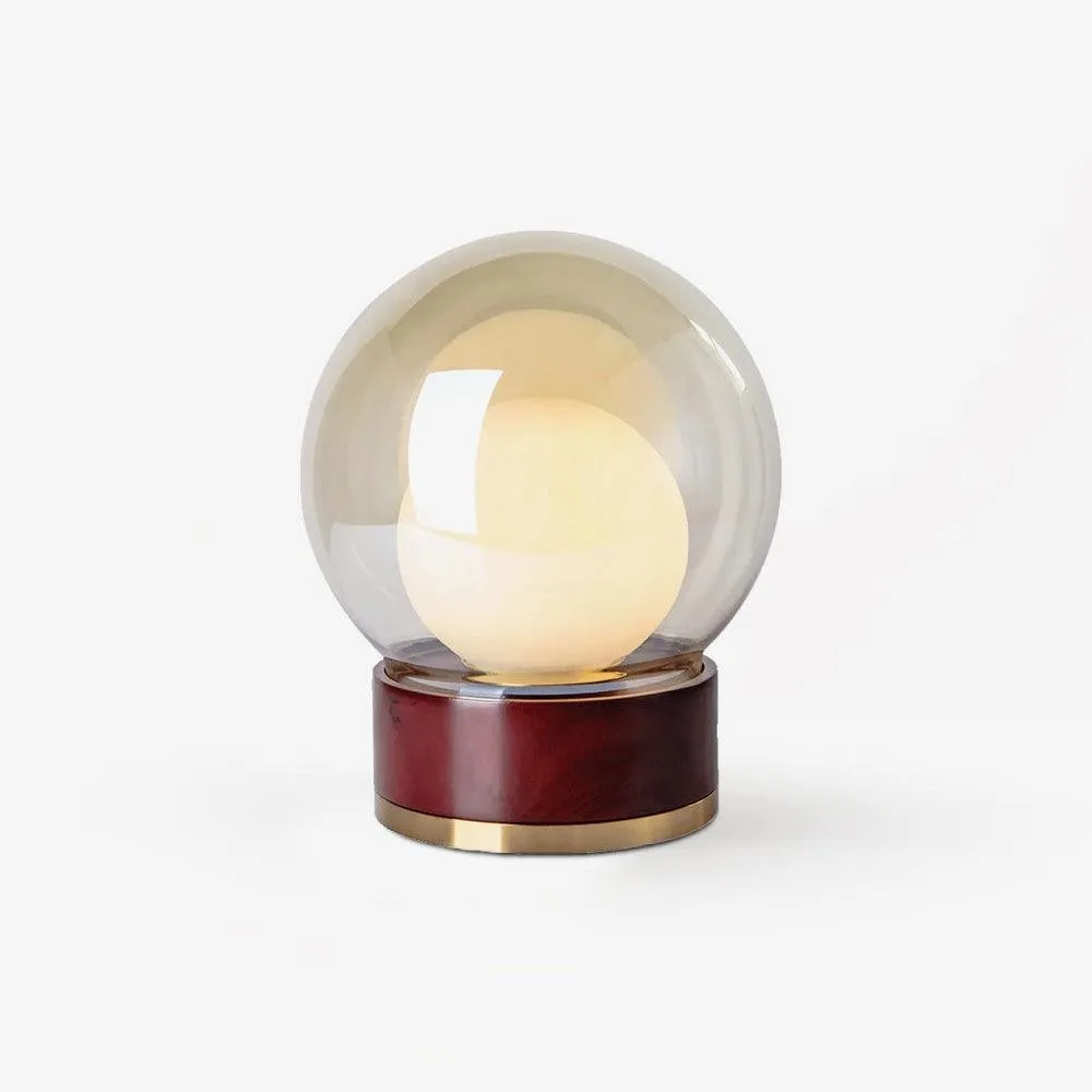 Simple Creative Wood Orb Table Lamp KL615