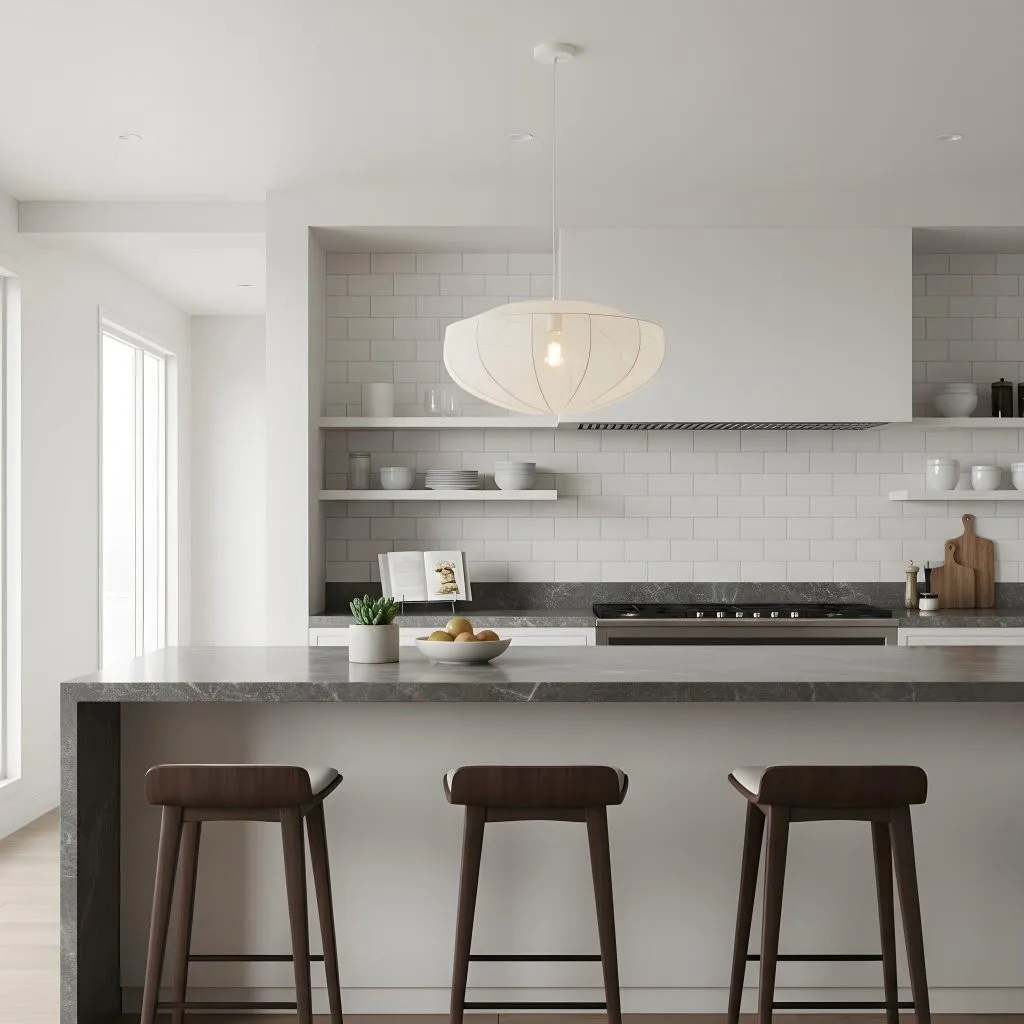 Lumifil Modern Mesh Pendant Light - Hanging Fabric Lghts are Suitable for Dining Rooms or Kitchen Islands KL1736