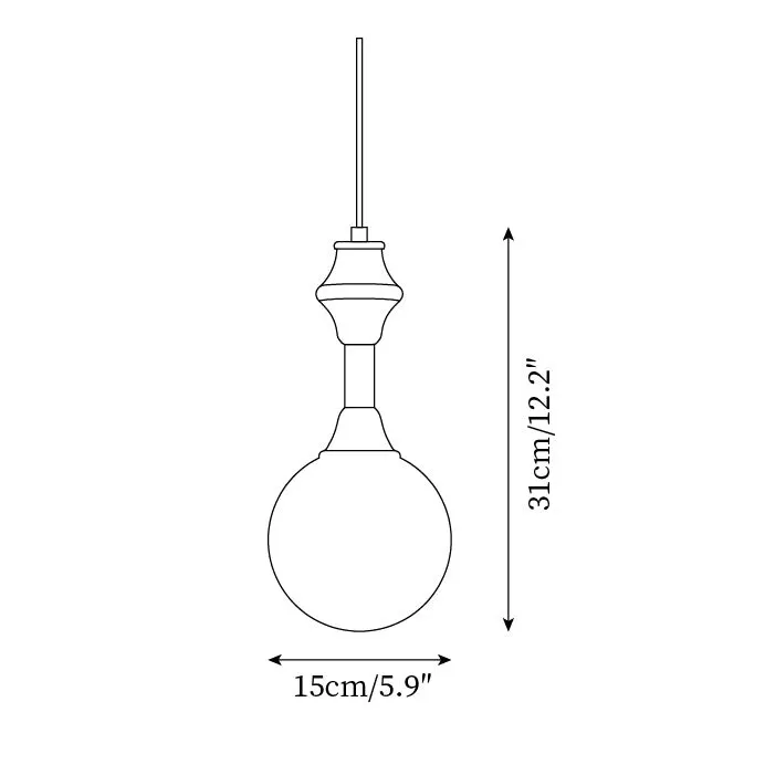 French Blue And White Atmosphere Pendant lamp KL676