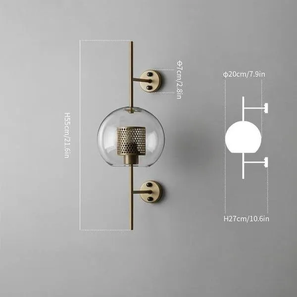 Chiswick Glass Wall Light
