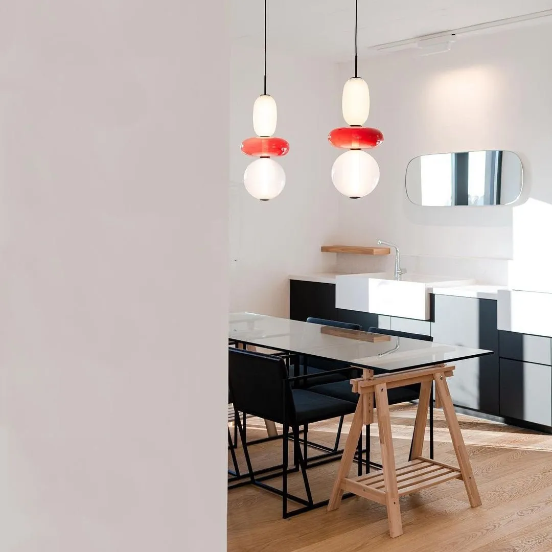 Nordic Art Deco Stained Glass Pendant Light KL182