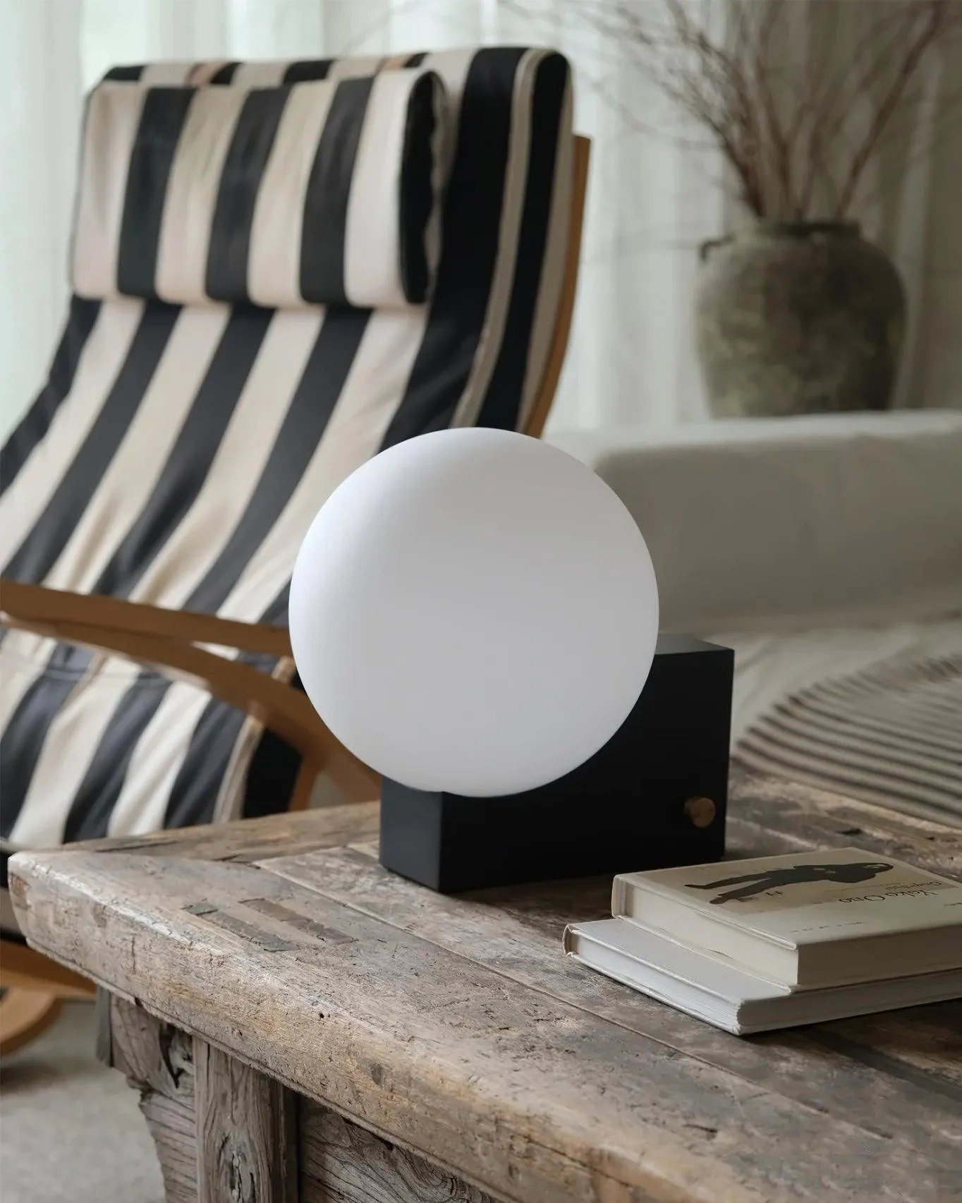 Geometric Lamp Base Glass Globe Table Lamp KL390