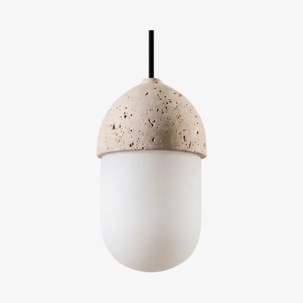 Orbaltis Modern Orb Cluster Pendant Light - Natural Stone Glass Hanging Lamp for Kitchen KL2248