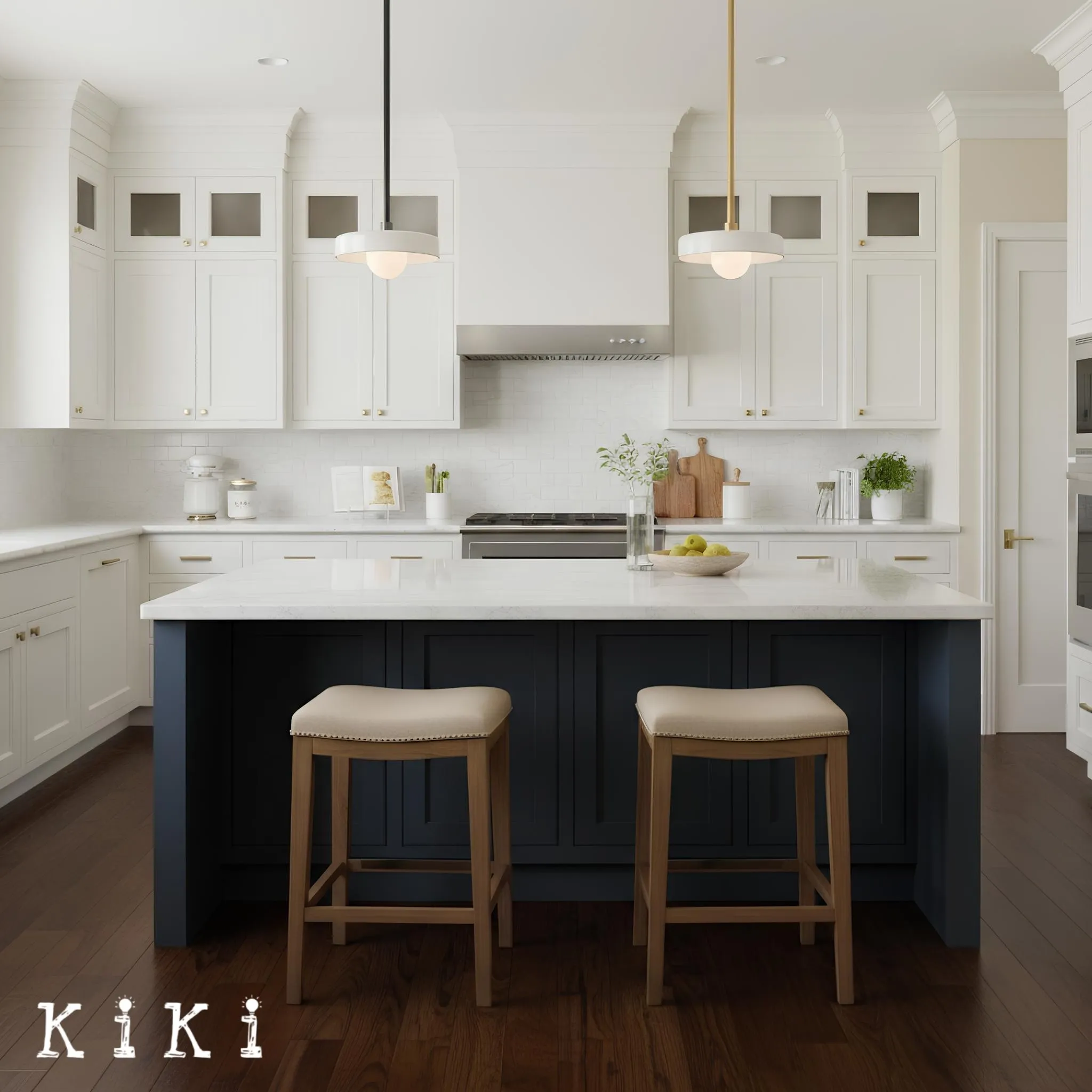 Metal Rod Glass Disc Orb Pendant Light KL923