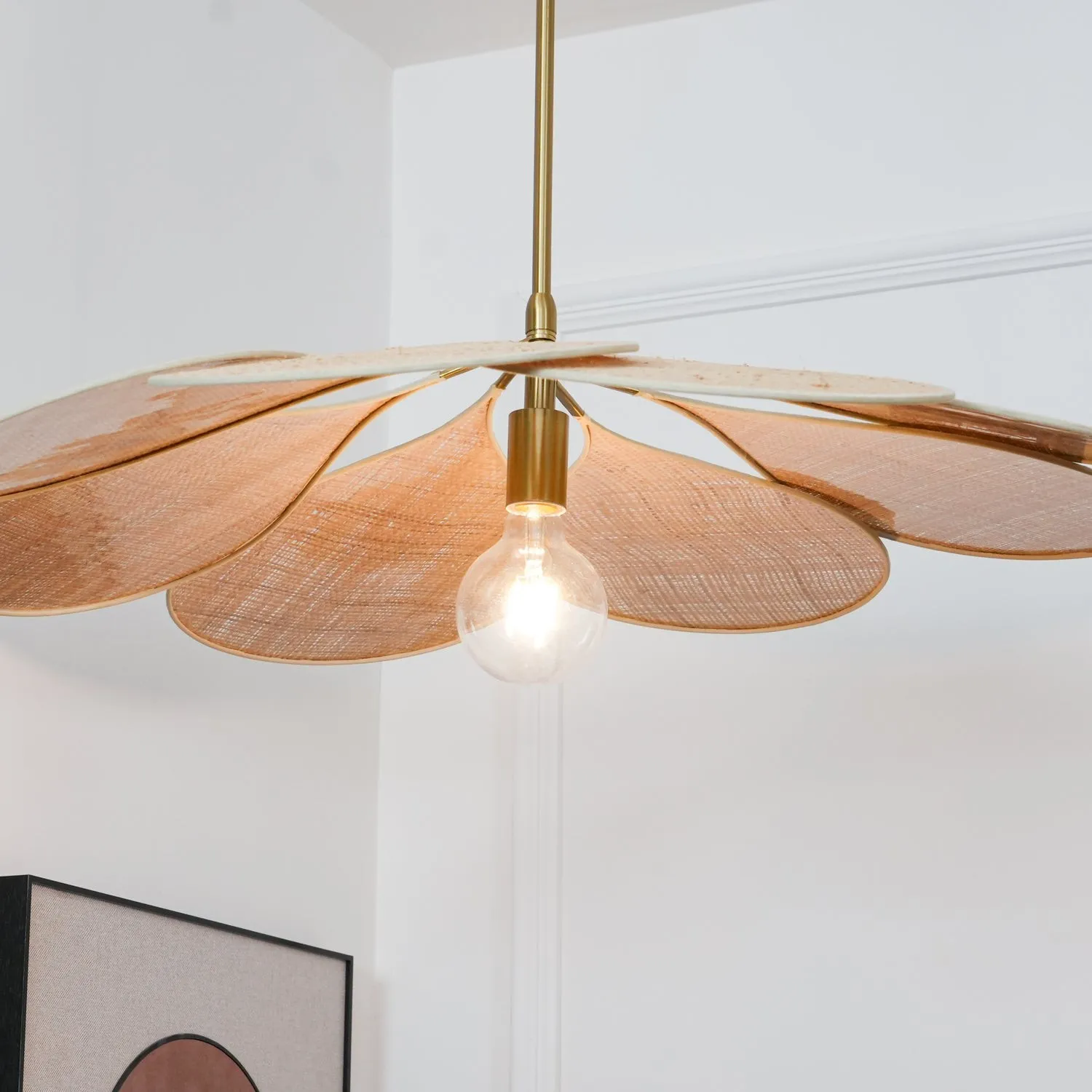 Petals Bloom Rattan Pendant Lamp KL574
