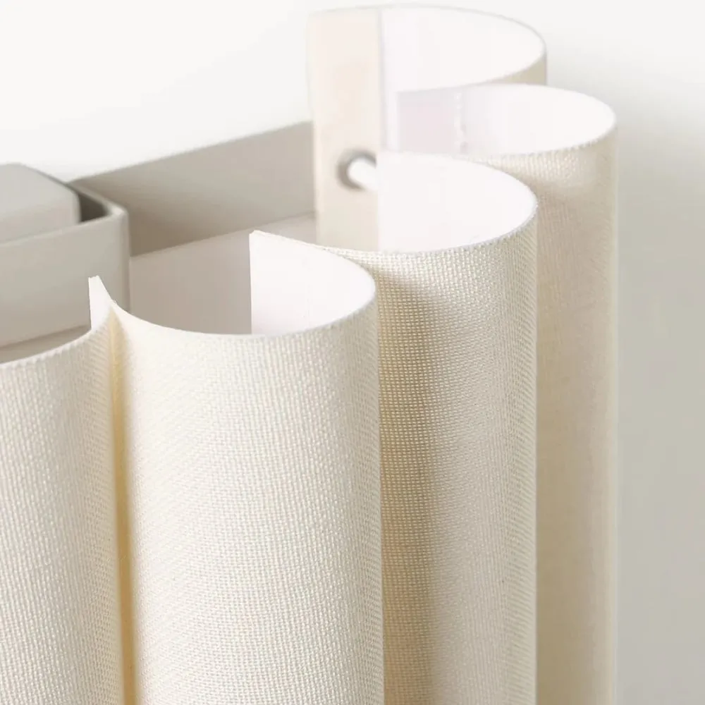 Velura Linen Fold Wall Sconce - Fabric Soft Pleated Design Ambient Lighting for Bedroom or Hallway KL1745