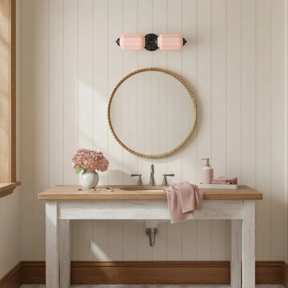 Eloise Pumkin Glass Vanity Sconce KL856