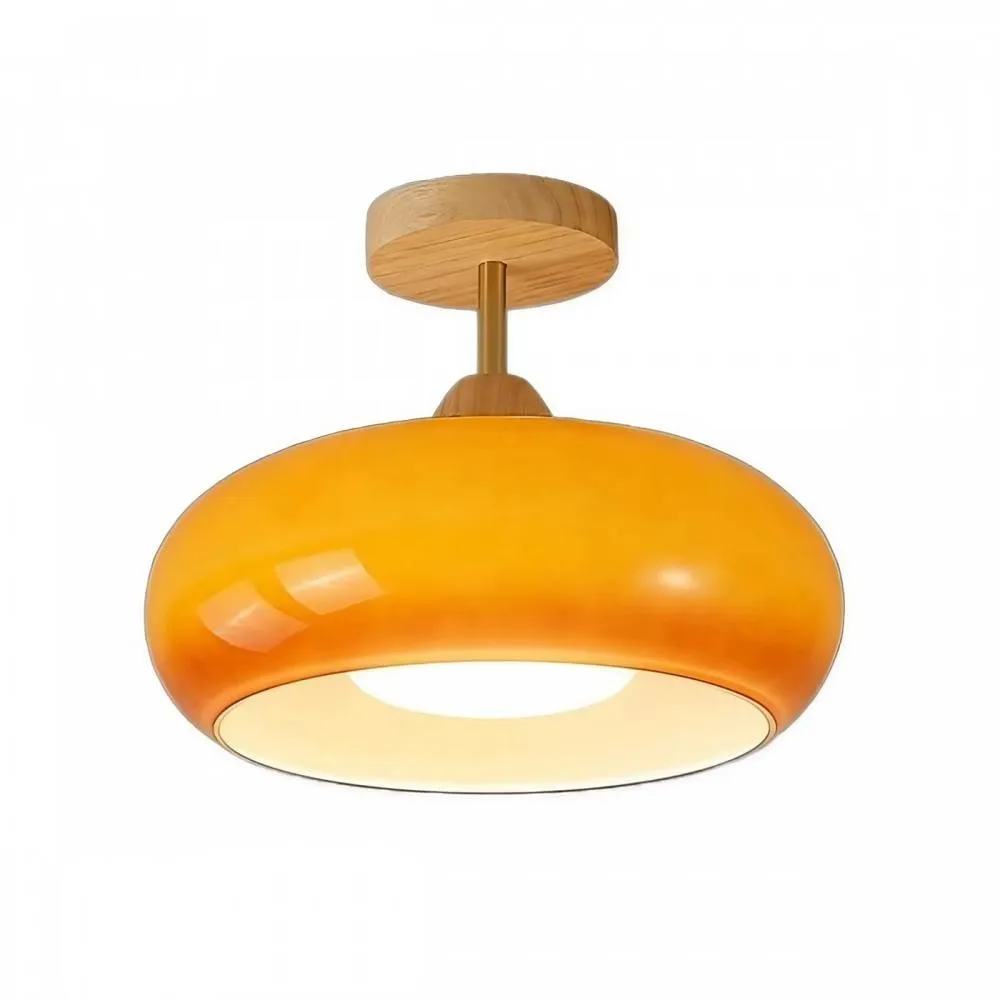 Vintage Bauhaus Style Glass Ceiling Light KL36