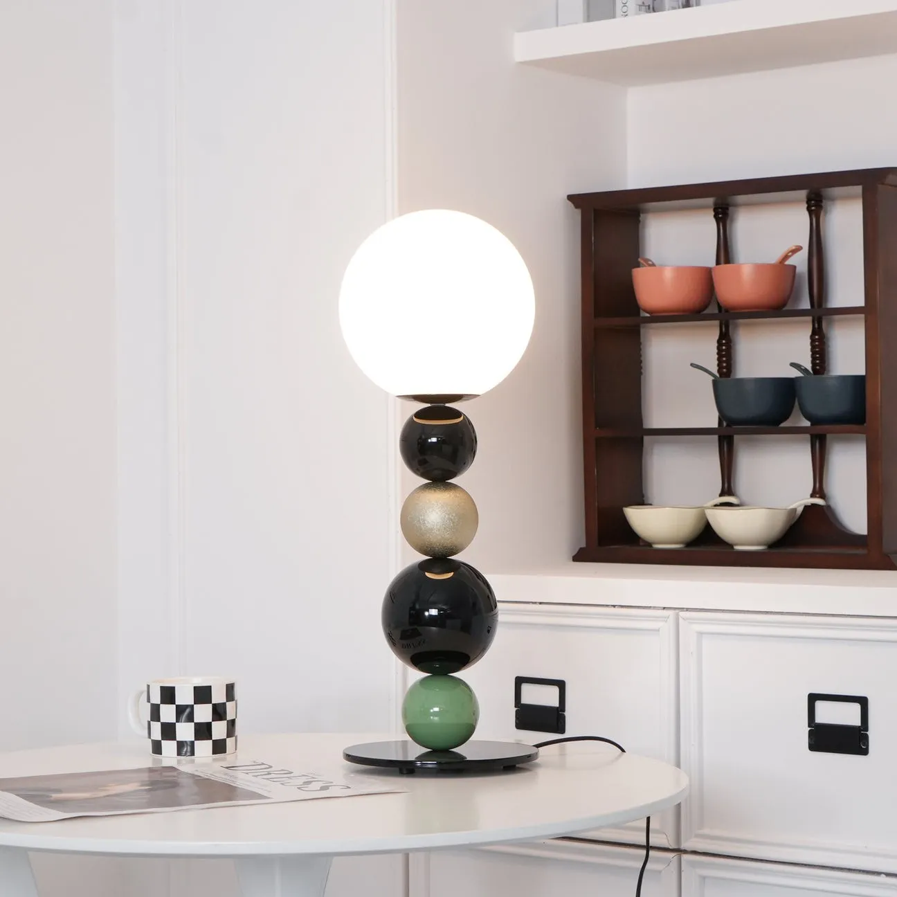 Coloful Stacked Round Ball Table Lamp KL157