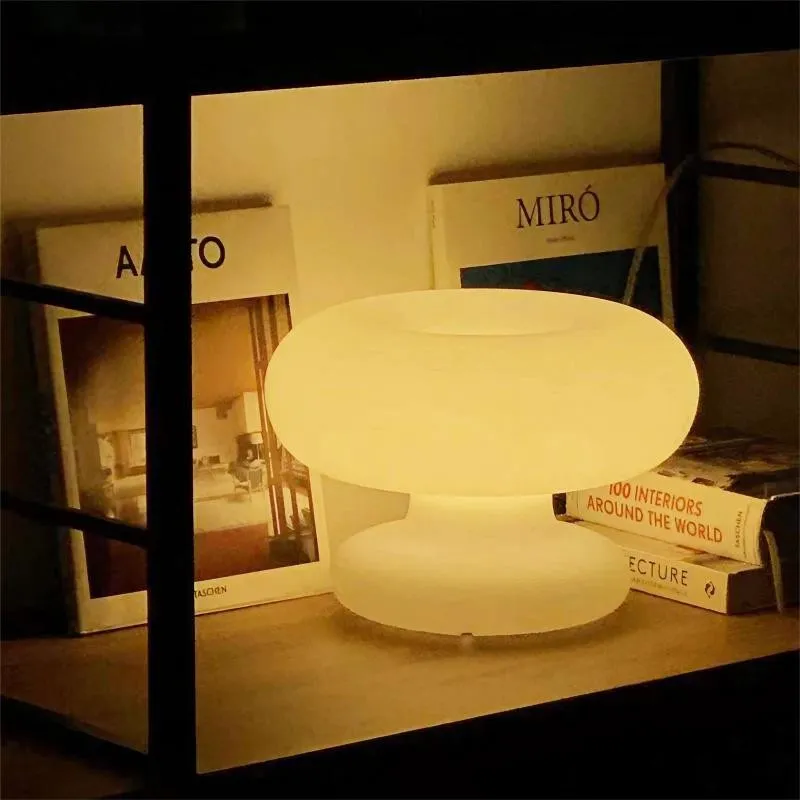 Bauhaus Design White Mushroom Table Lamp KL16