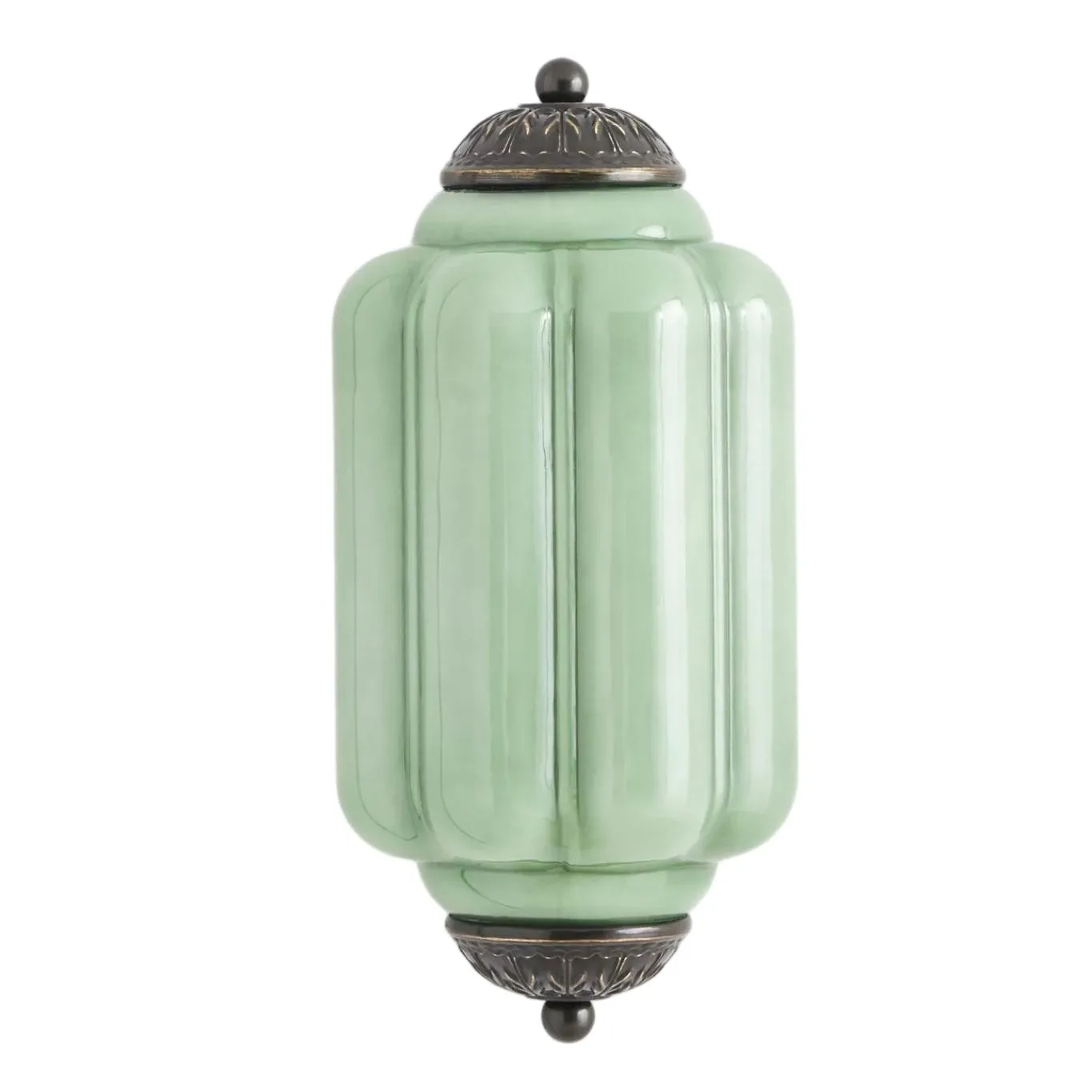 Eloise Long Pumpkin Retro Glass Recessed Wall Lamp KL857