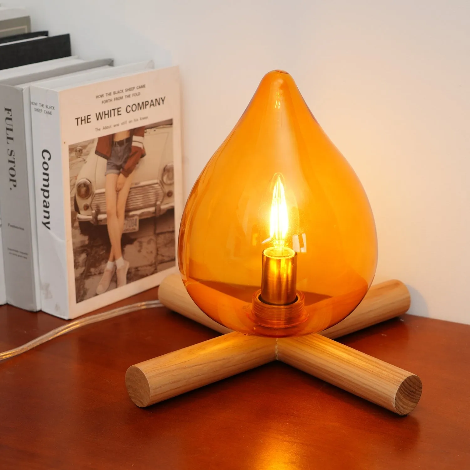 Funny Fire Shape Small Flame Table Lamp KL370