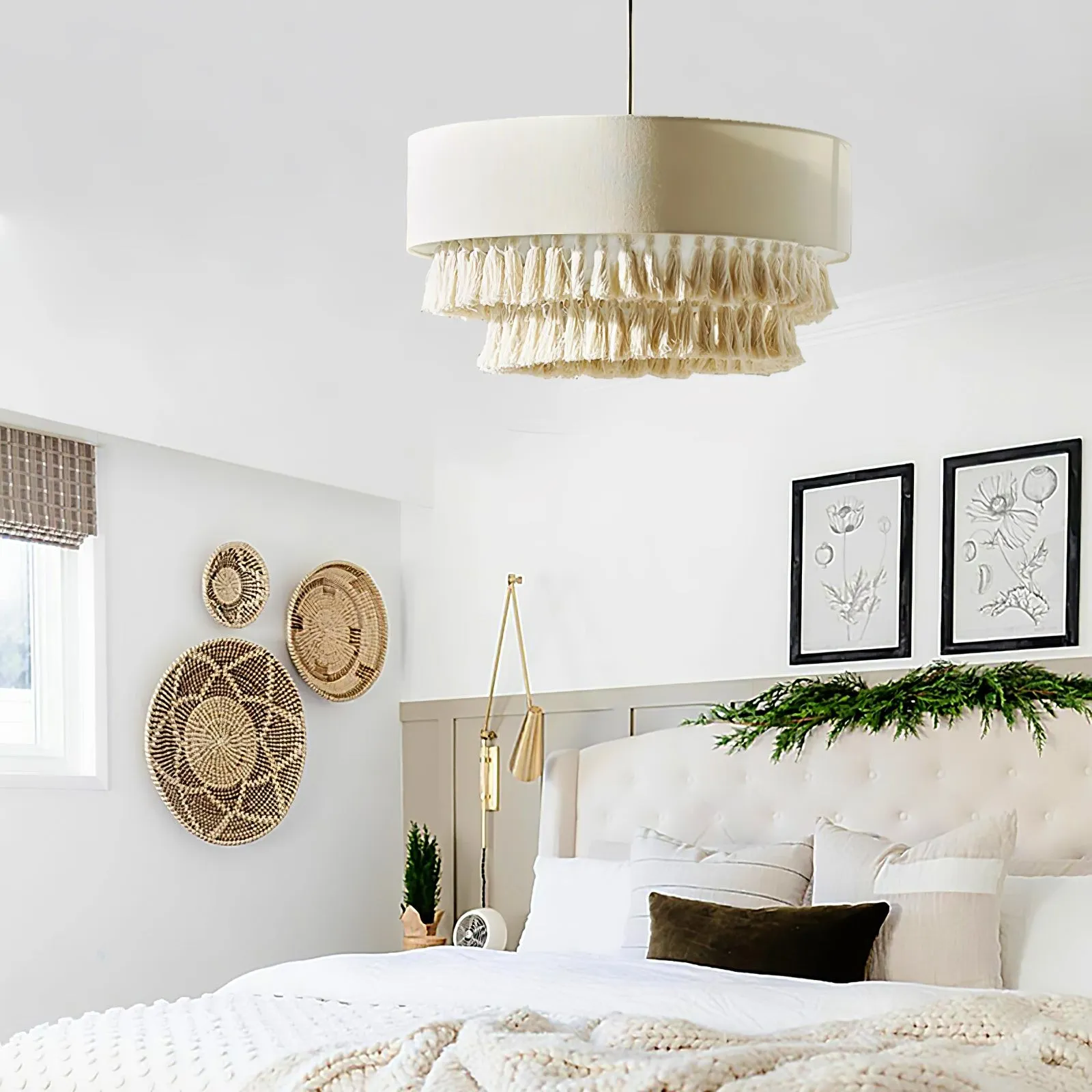 Bohemian Hemp Rope Tassel Chandelier KL386