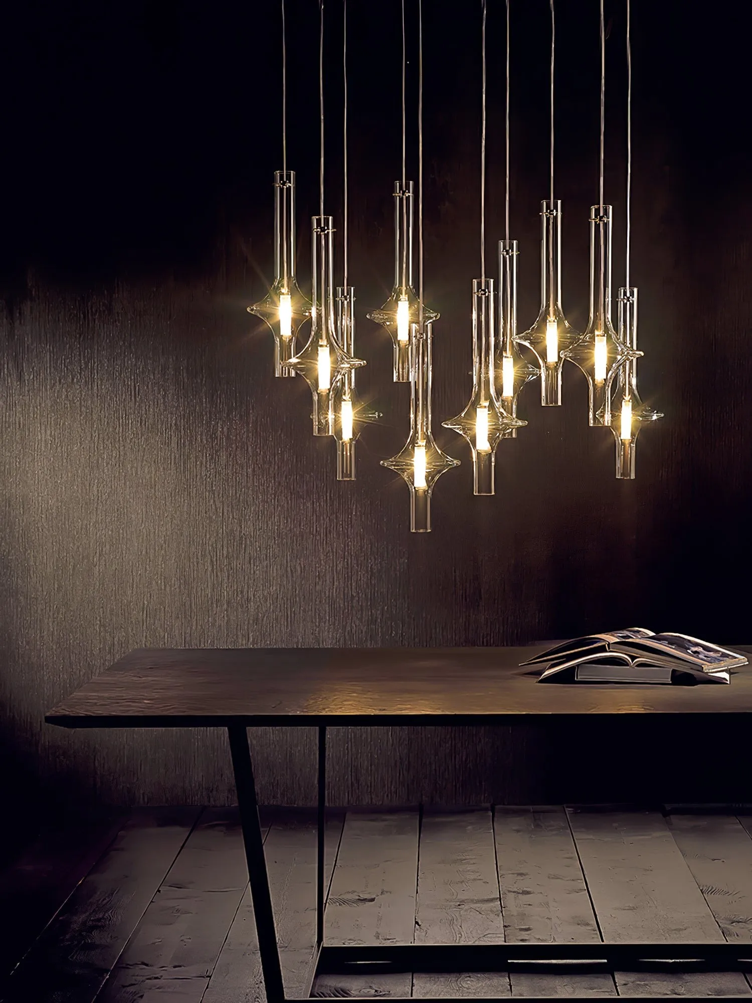 Modern Creative Glass Tube Pendant Lamp KL762