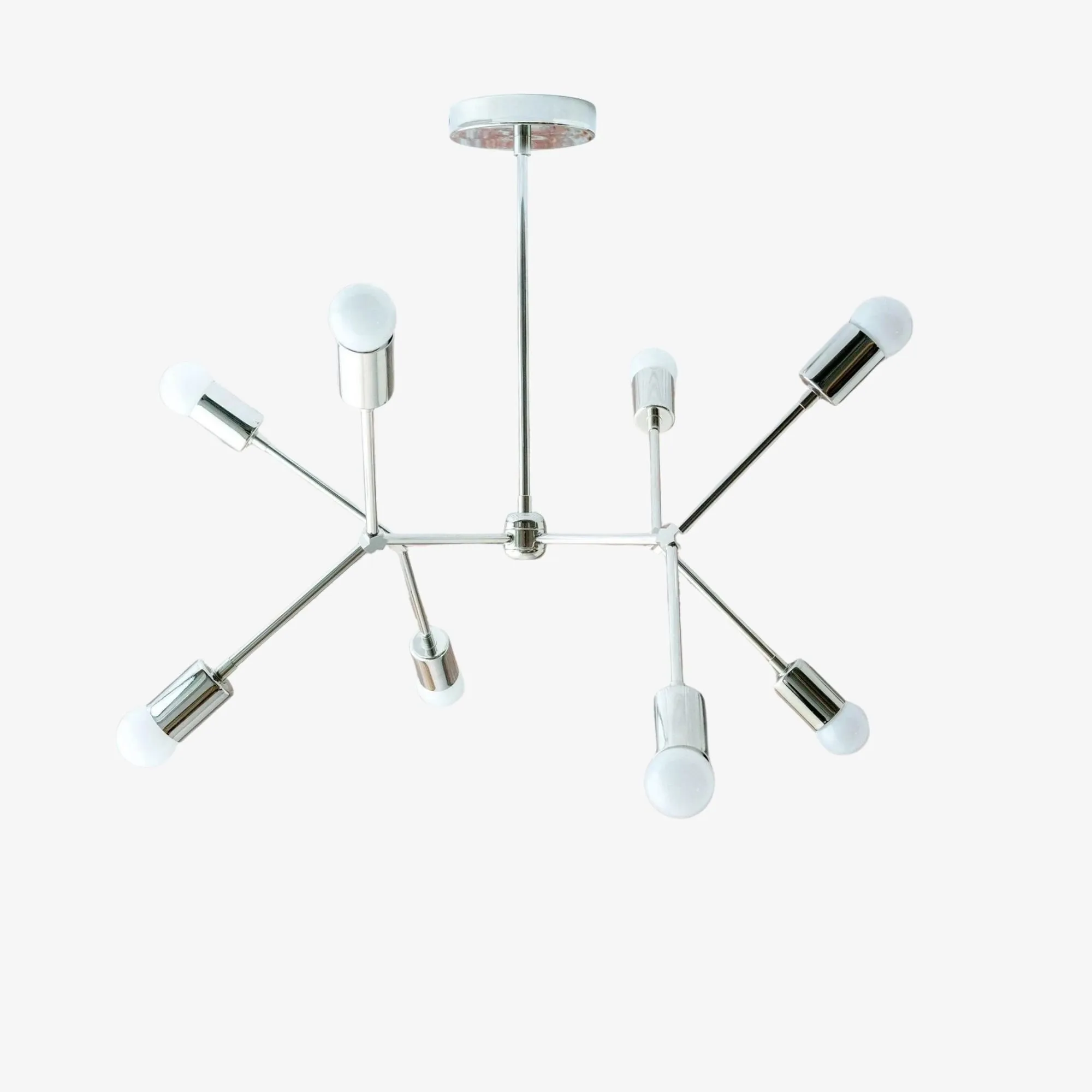 Mobilux Line Modern Geometric Chandelier - Brass Ceiling Light Fixture KL1410
