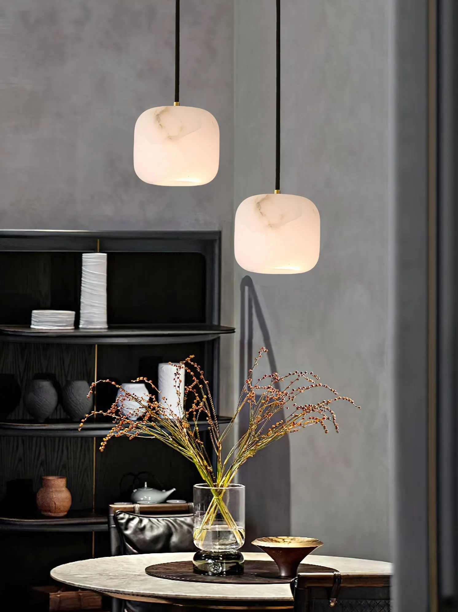 Alabaster Bedside Pendant Light D423