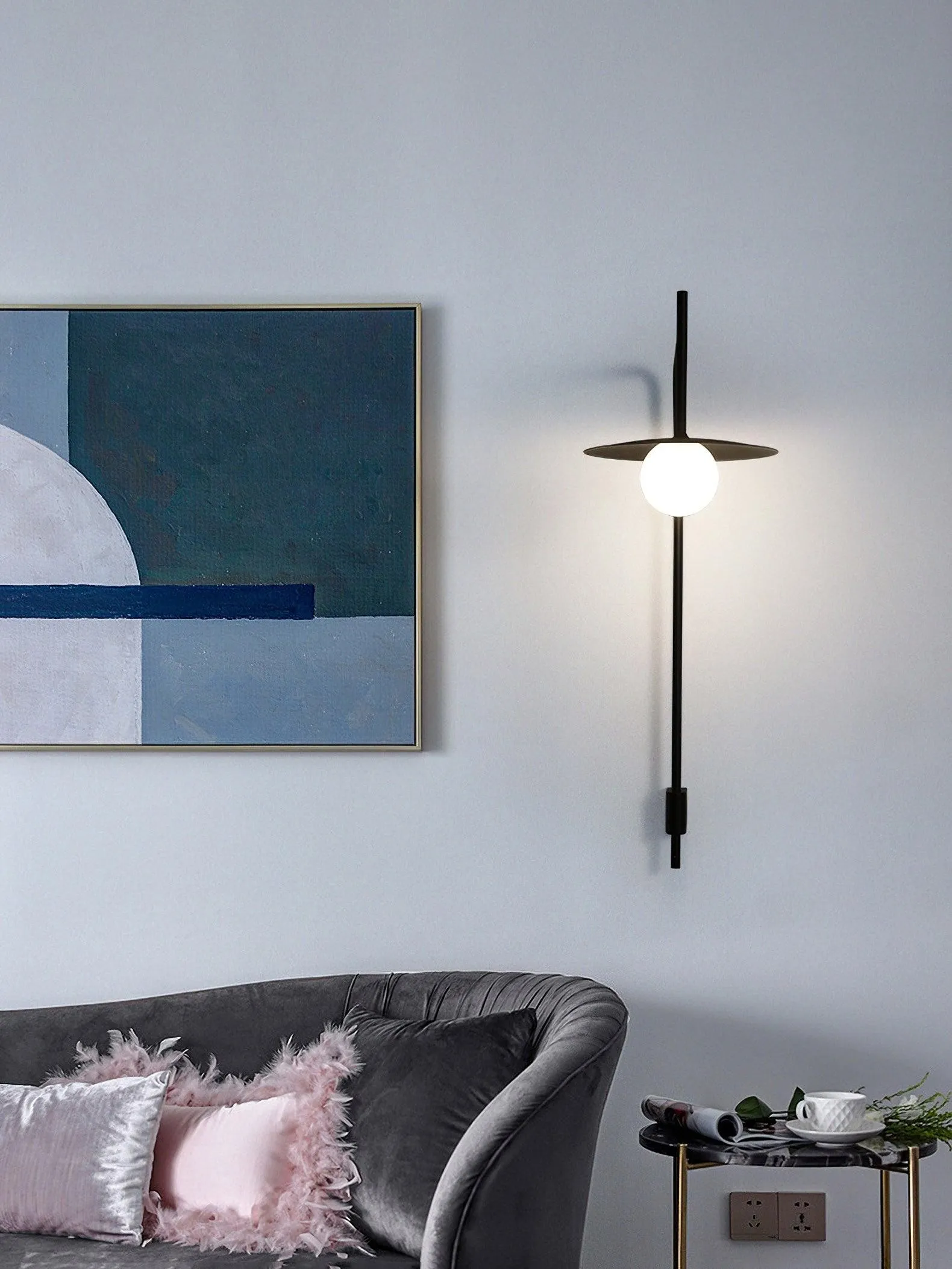 Nordic Swing Arm Wall Lamp for Living Room KL831