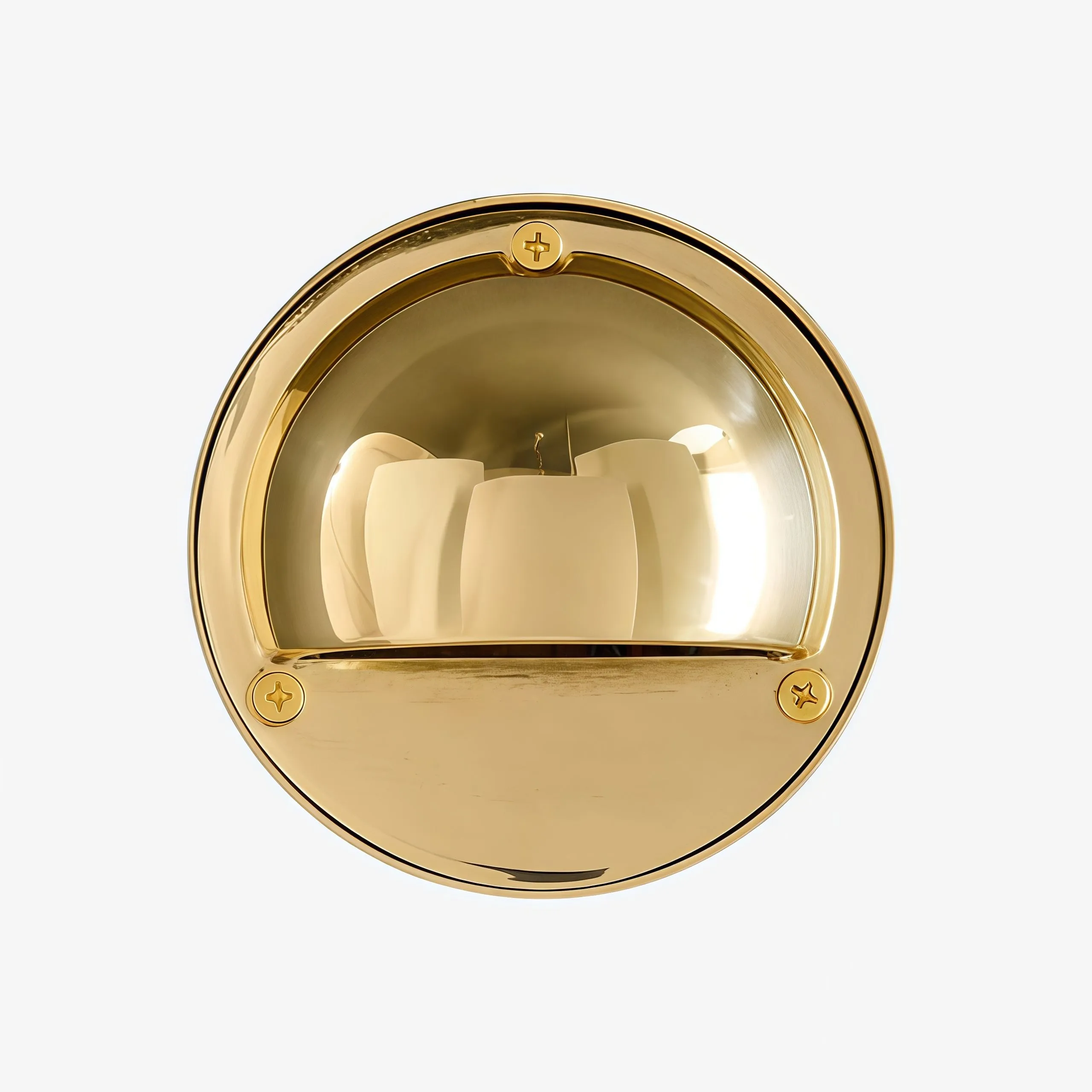 Ardelume Industrial Brass Wall Lamp - Weathered Metal Minimalist Indoor Sconce KL2368