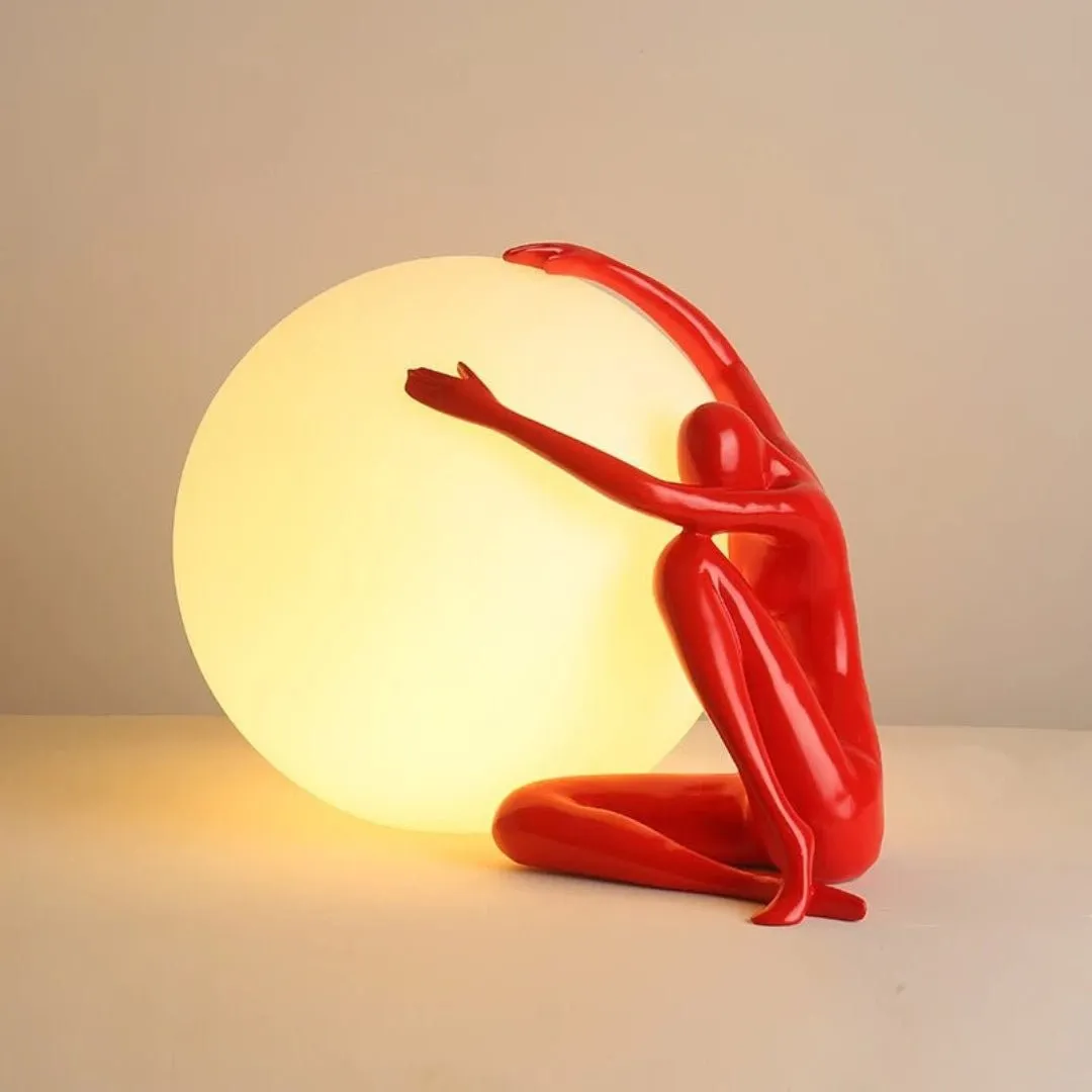 Humanoid Ball Holding Table Lamp KL204