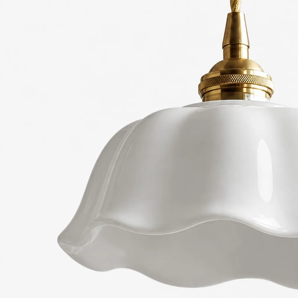 Cienax Mid-Century Flower Ceramic Ceiling and Pendant Light - Suitable for Kitchen and Living Room A55