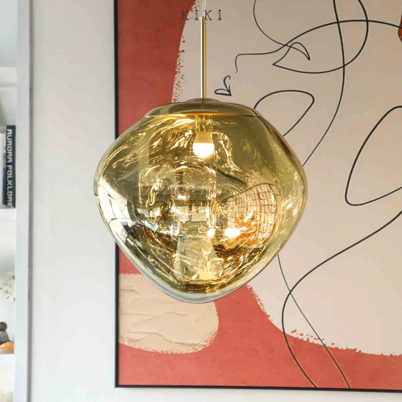 Modern Melt Pendant Light - Fluid Shape Acrylic Pendant Light for Kitchen