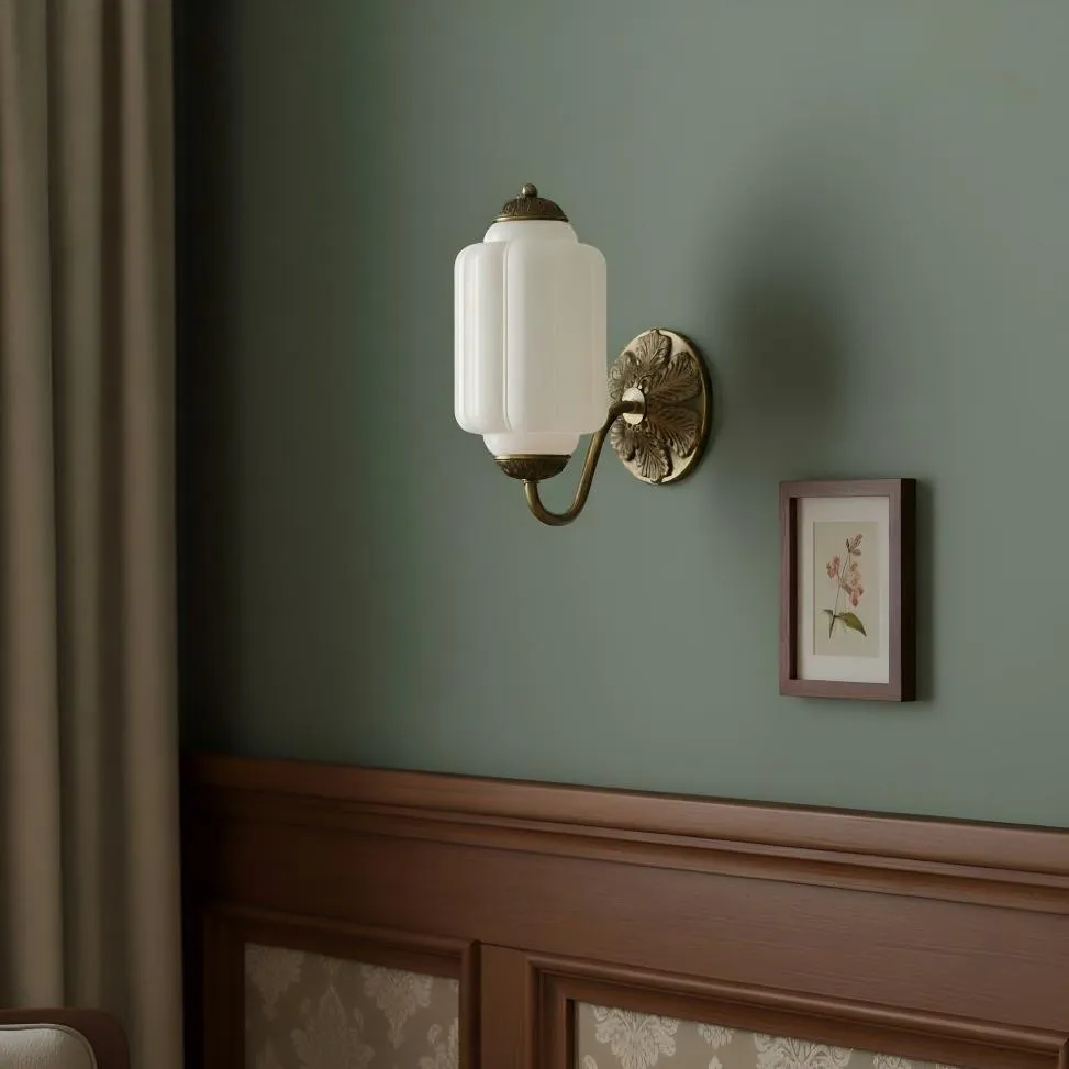 Vintage Glass Candlestick Eloise Wall Sconce KL740