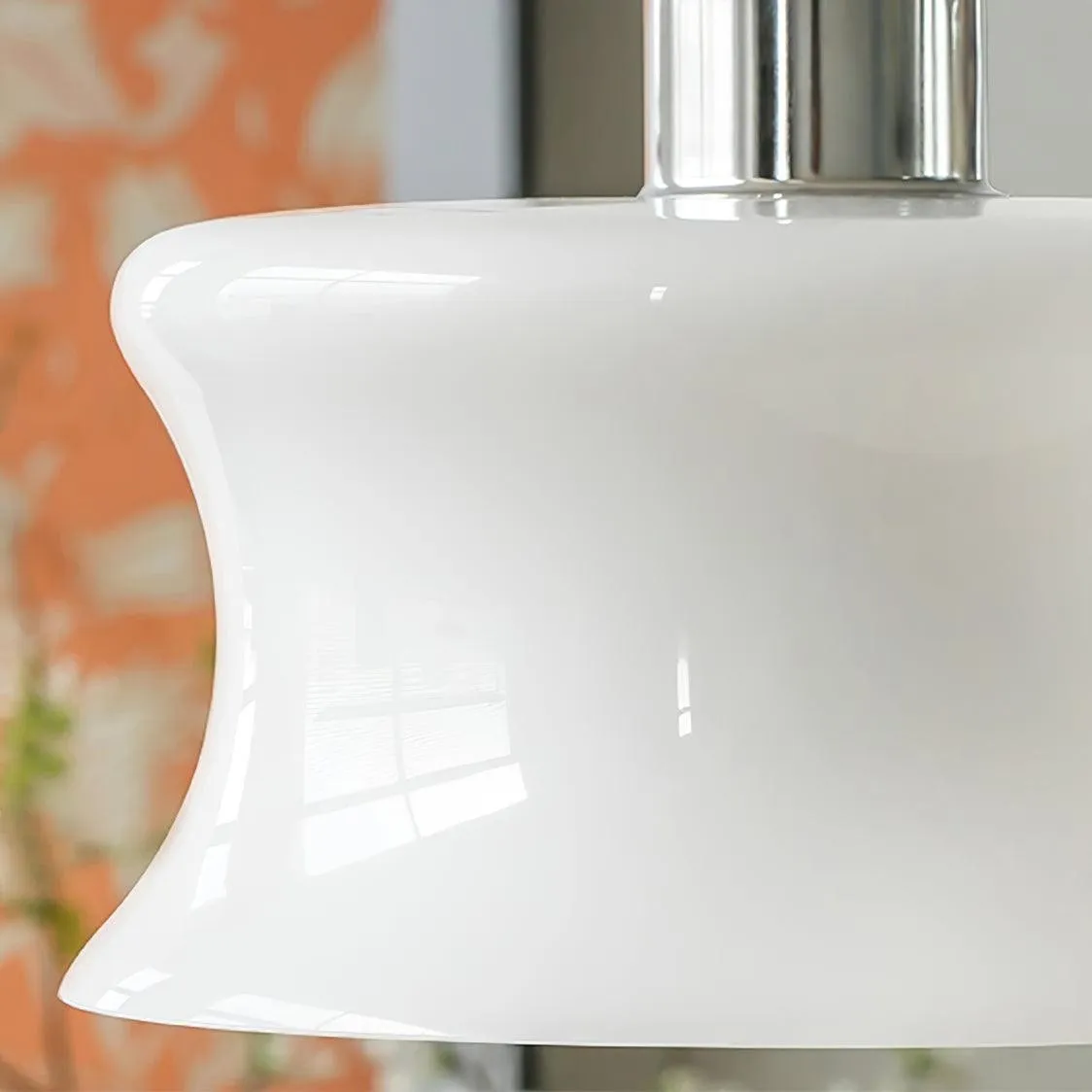 French Vintage Glass Window Pendant Lamp KL219
