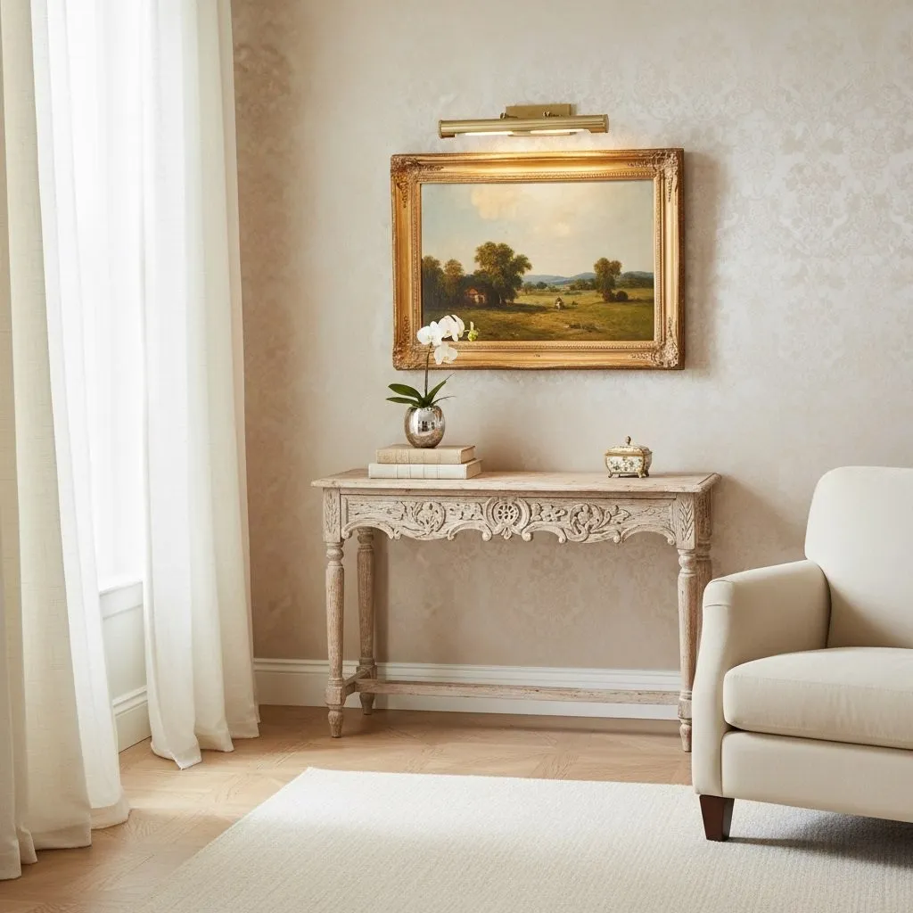 Modo Picture Light - Classic Arch Design Brass Art Light for Gallery Wall KL2161
