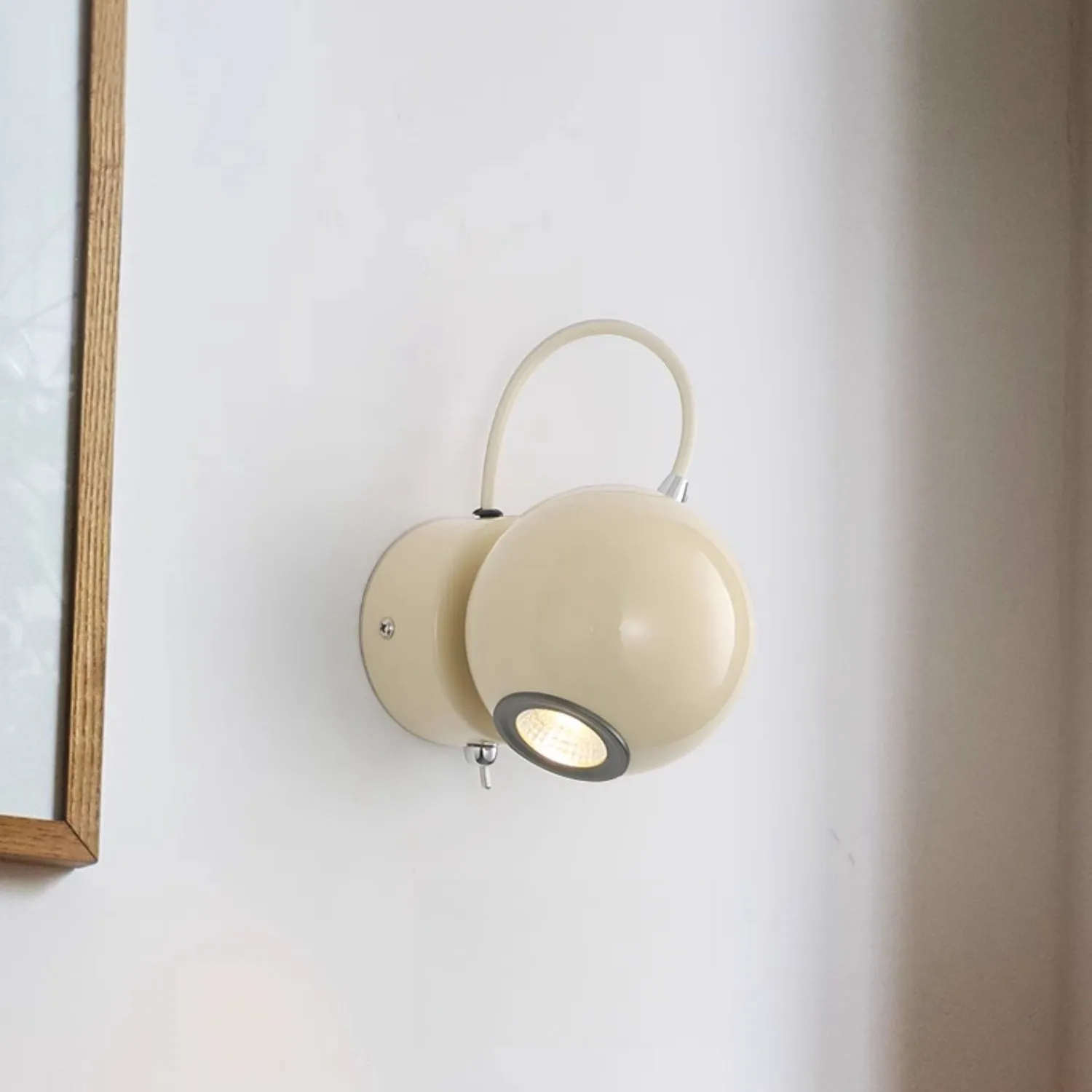 Modern Cream Magnetic Attractor Ball Wall Lamp KL167