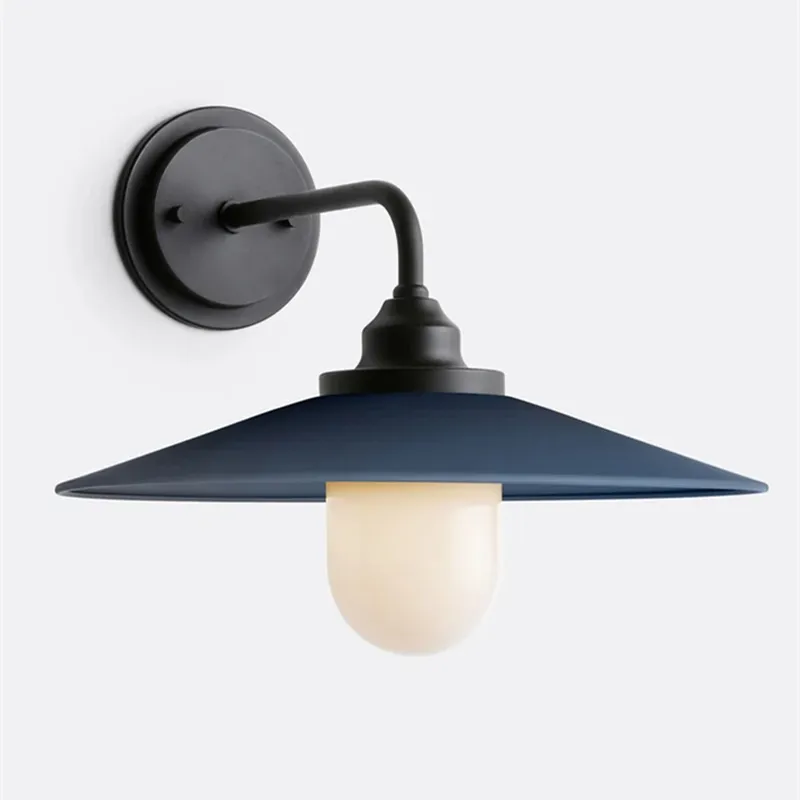 Cordax Utility-Inspired Wall Sconce - Metal and Glass for Indoor Outdoor Decor KL2030